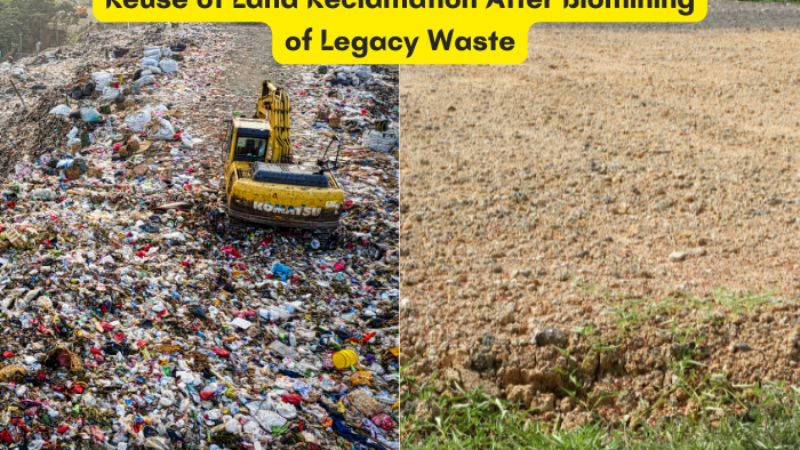 Land reclamation after Biomining of Legacy Waste